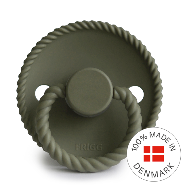 FRIGG Rope - Round Silicone Pacifier - Size 1