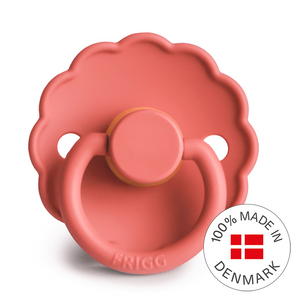 FRIGG Daisy - Round Latex Pacifier - Poppy