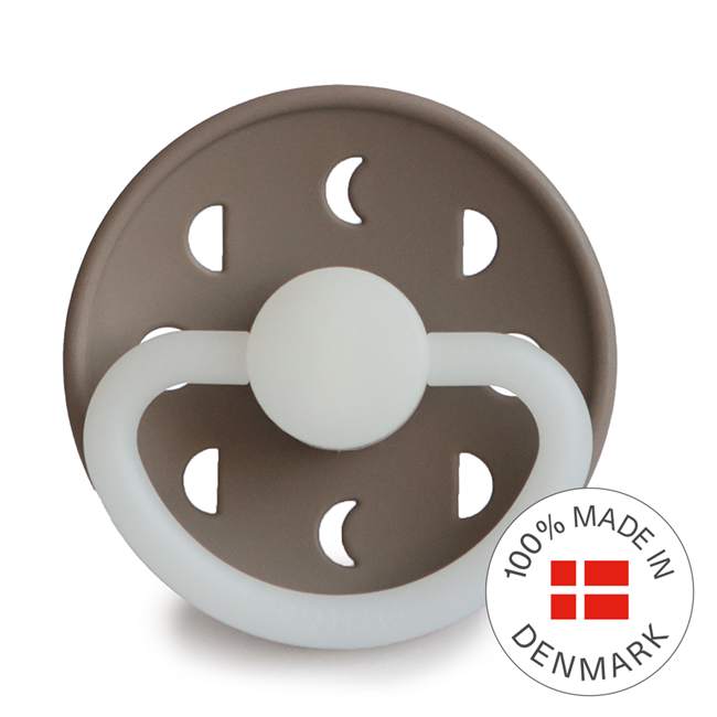 FRIGG Moon Night Round Silicone Pacifier | Size 2
