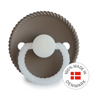 FRIGG Rope Night - Round Silicone Pacifier - Portobello Night
