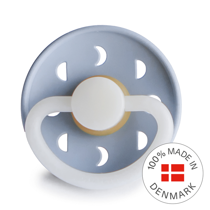 FRIGG Moon Night Round Latex Pacifier | Size 2
