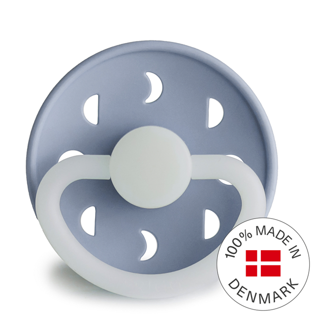 FRIGG Moon Night Round Silicone Pacifier | Size 2