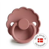 FRIGG Daisy - Round Silicone Pacifier - Powder Blush