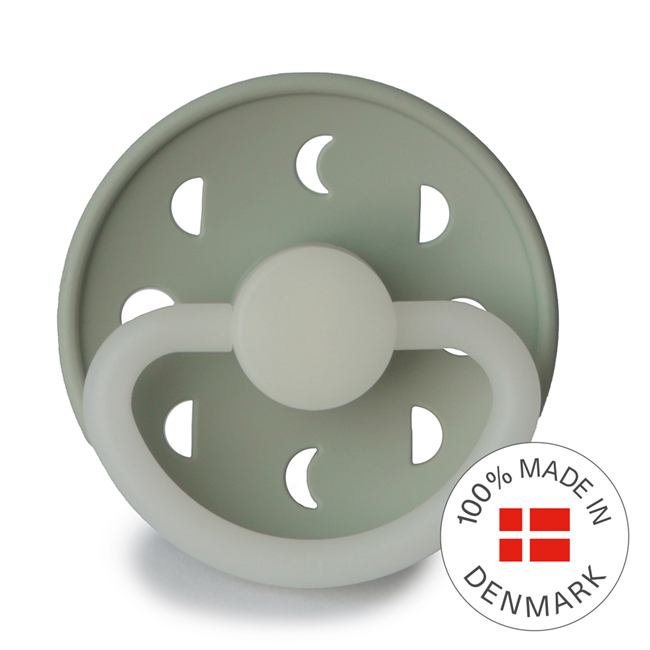 FRIGG Moon Night Round Silicone Pacifier | Size 2