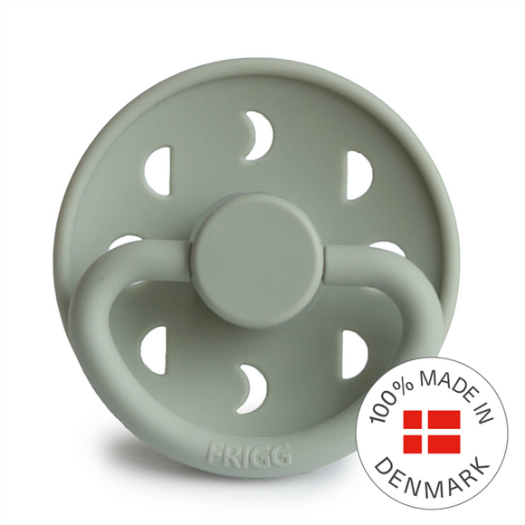 FRIGG Moon - Round Silicone Pacifier - Sage
