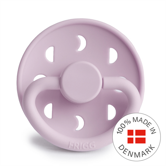 FRIGG Moon - Round Silicone Pacifier - Soft Lilac