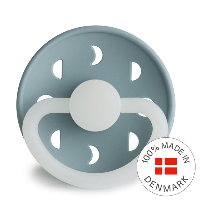 FRIGG Moon Night Round Silicone Pacifier | Size 2