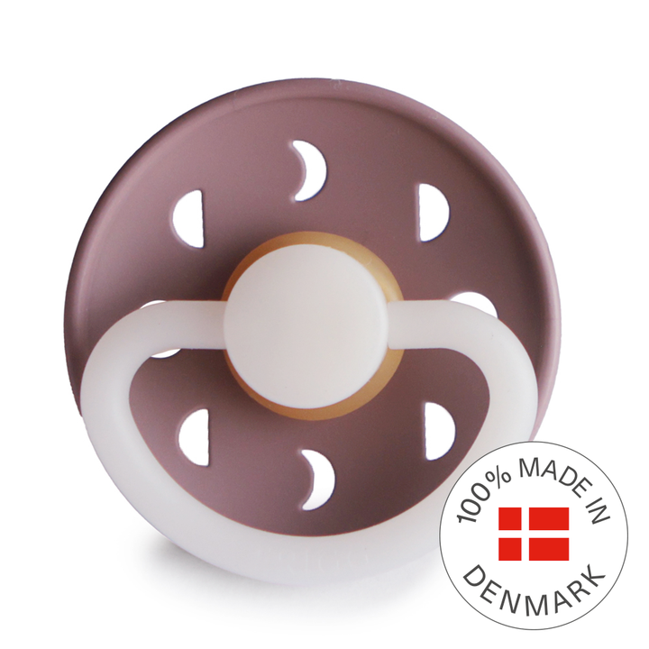 FRIGG Moon Night Round Latex Pacifier | Size 2