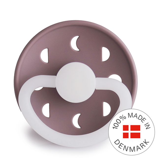FRIGG Moon Night Round Silicone Pacifier | Size 2