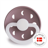 FRIGG Moon Night - Round Silicone Pacifier - Twilight Mauve