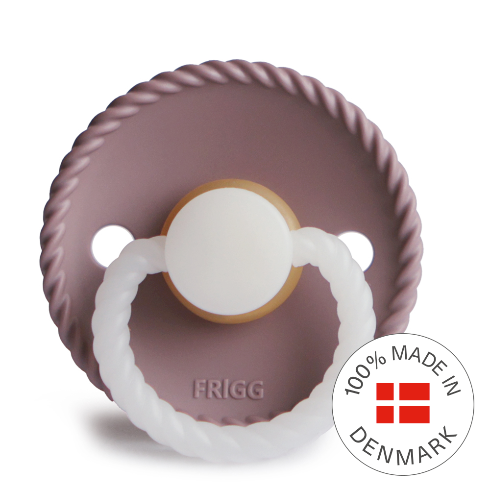 FRIGG Rope Night - Round Latex Pacifier | Size 2