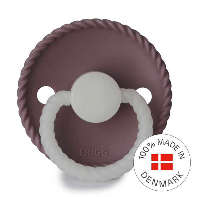 FRIGG Rope Night - Round Silicone Pacifier | Size 1