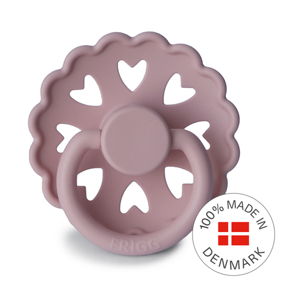 FRIGG Fairytale - Round Silicone Pacifier - The Little Mermaid (Twilight Mauve)