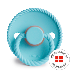 FRIGG Rope - Round Latex Pacifier - Waterfall (LIMITED SUMMER COLLECTION)