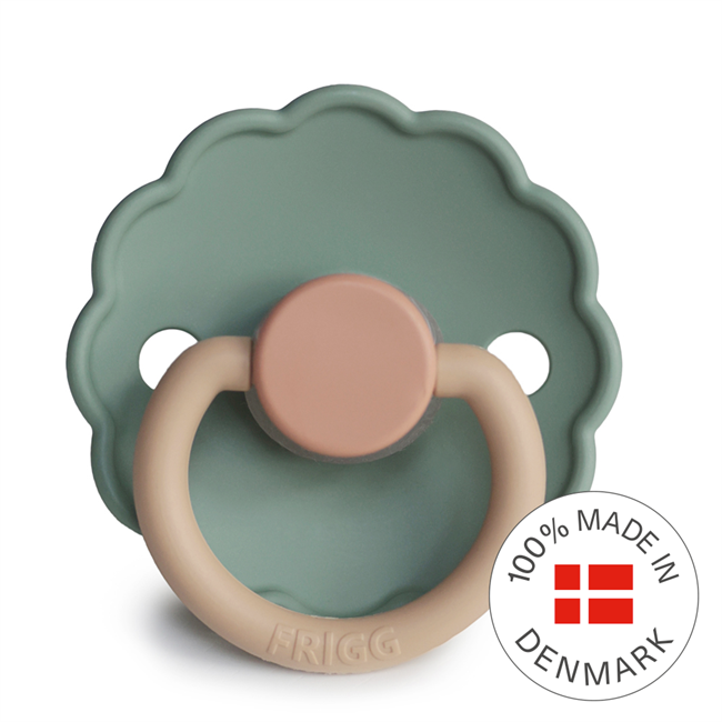 FRIGG Daisy Colourblock - Round Silicone Pacifier | Size 1