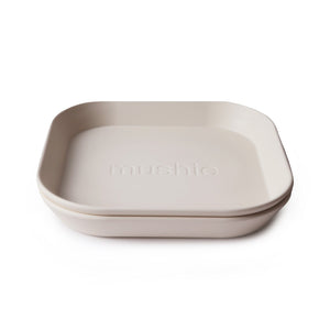 MUSHIE SQUARE PLATES - 2 PACL