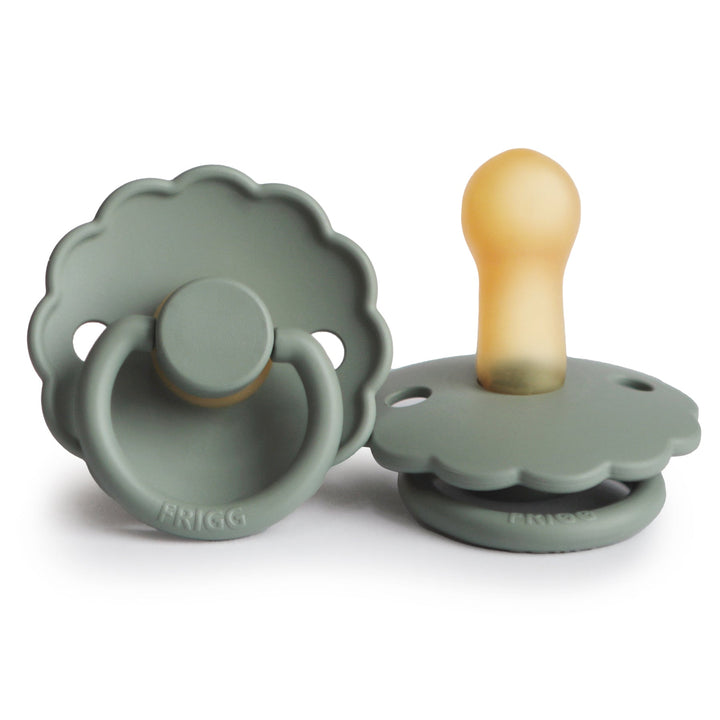 FRIGG Daisy Round Latex Pacifier | Size 2