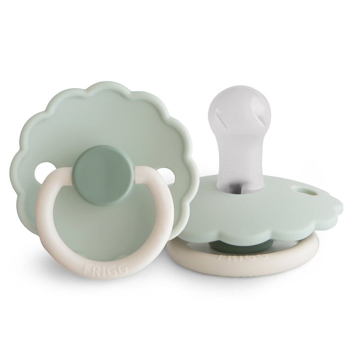 FRIGG Daisy Colourblock - Round Silicone Pacifier | Size 1