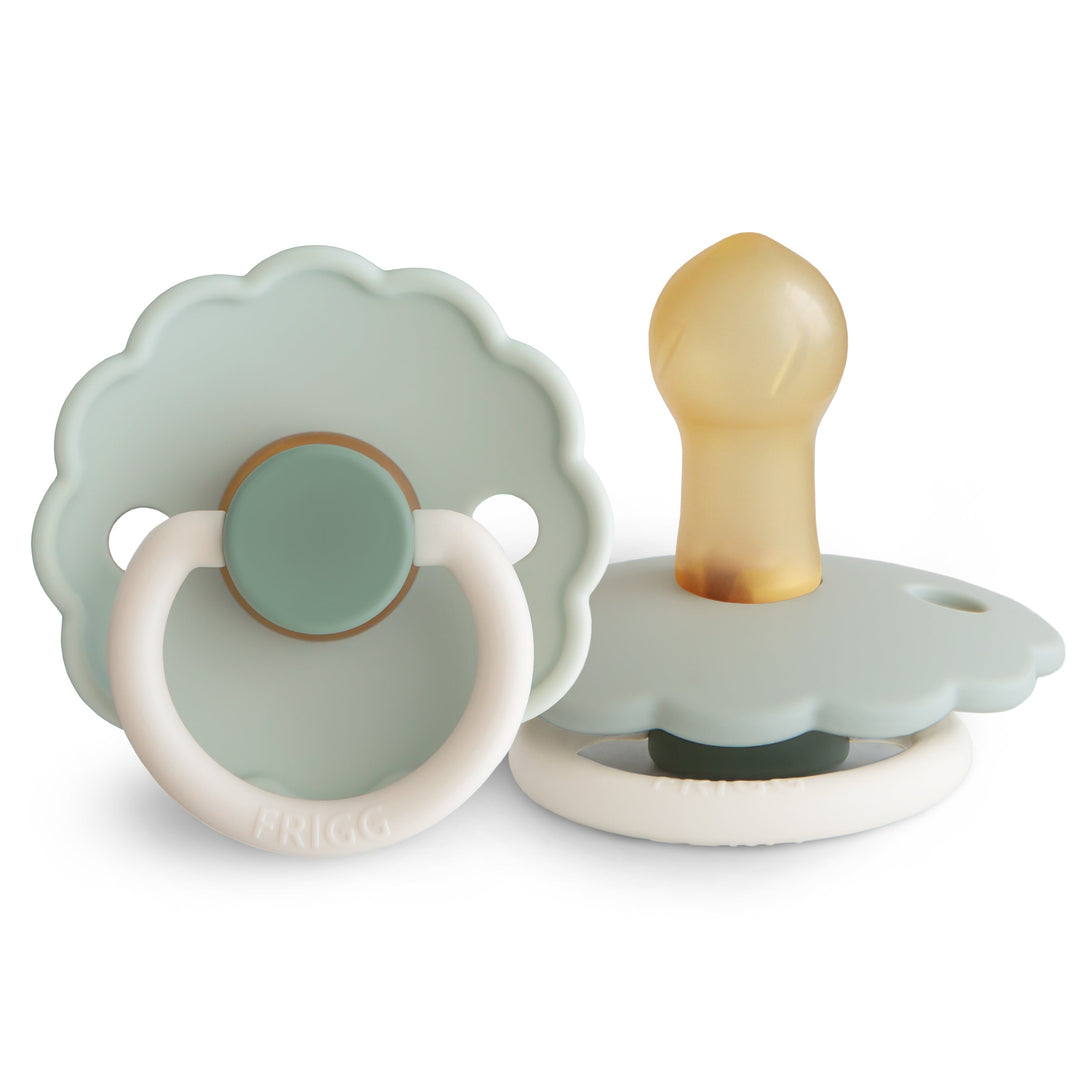 FRIGG Daisy Colourblock - Round Latex Pacifier | Size 1