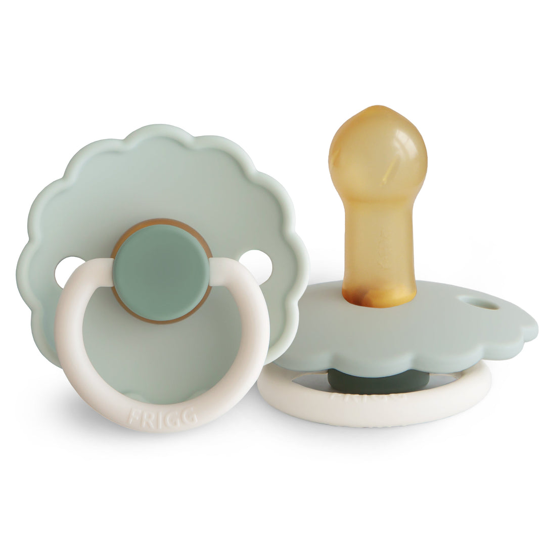 FRIGG Daisy Colourblock - Round Latex Pacifier | Size 2