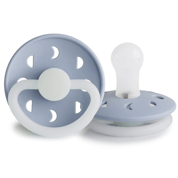 FRIGG Moon Night Round Silicone Pacifier | Size 1