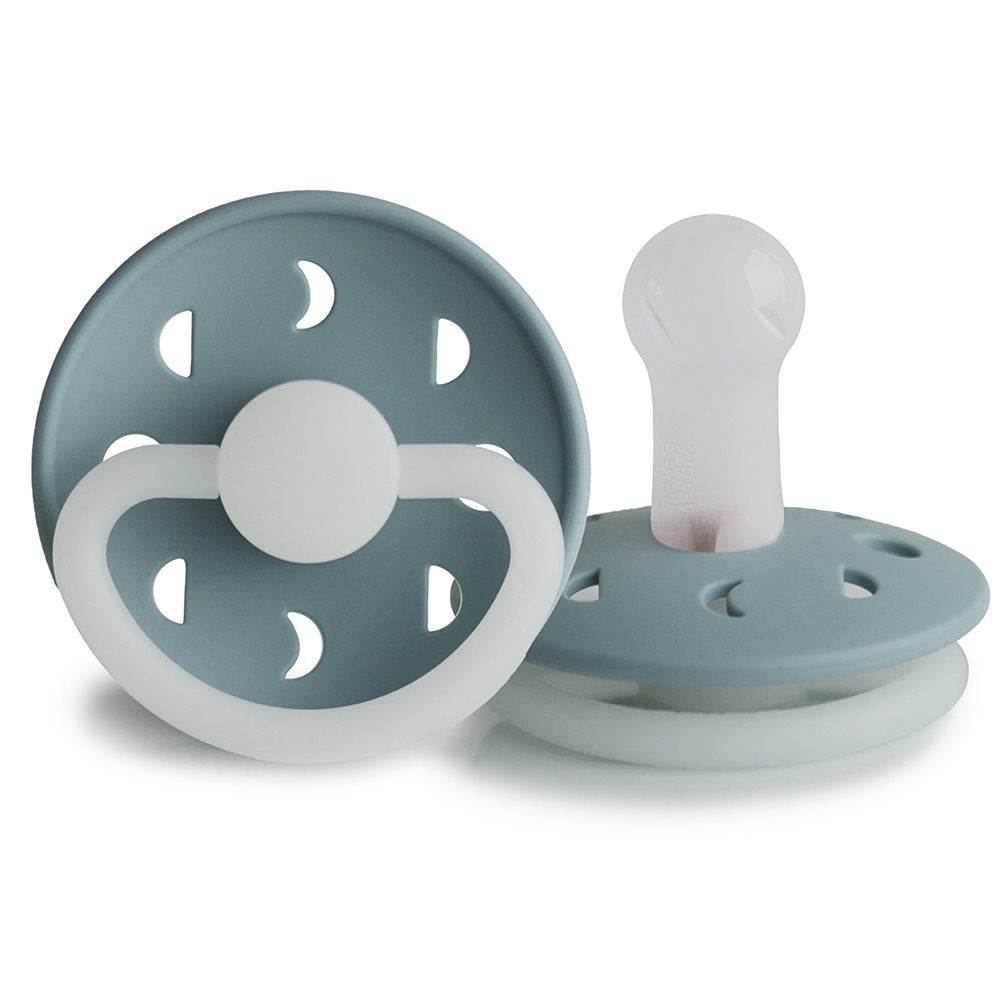 FRIGG Moon Night Round Silicone Pacifier | Size 2