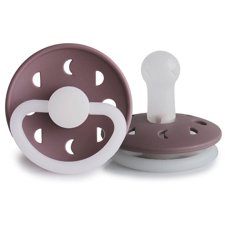 FRIGG Moon Night Round Silicone Pacifier | Size 2