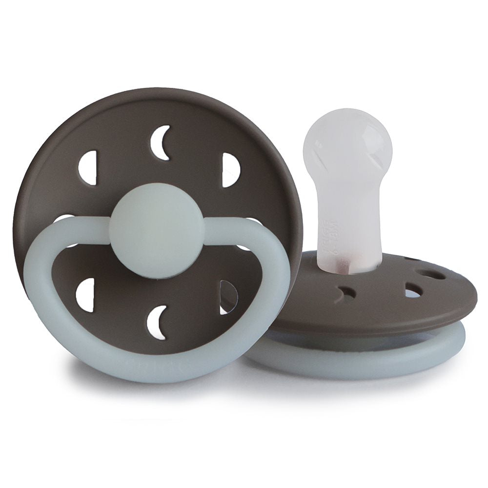 FRIGG Moon Night Round Silicone Pacifier | Size 2
