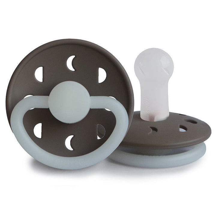 FRIGG Moon Night Round Silicone Pacifier | Size 2