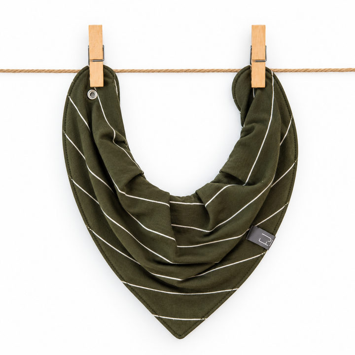 Bandana Bib | Owen (Green Stripe)