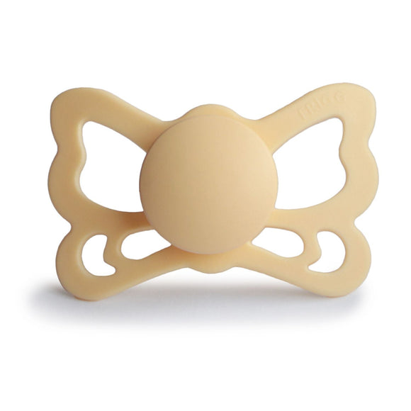 FRIGG Butterfly - Anatomical Silicone Pacifier - Pale Daffodil