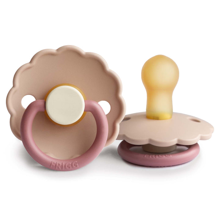 FRIGG Daisy Colourblock - Round Latex Pacifier | Size 1