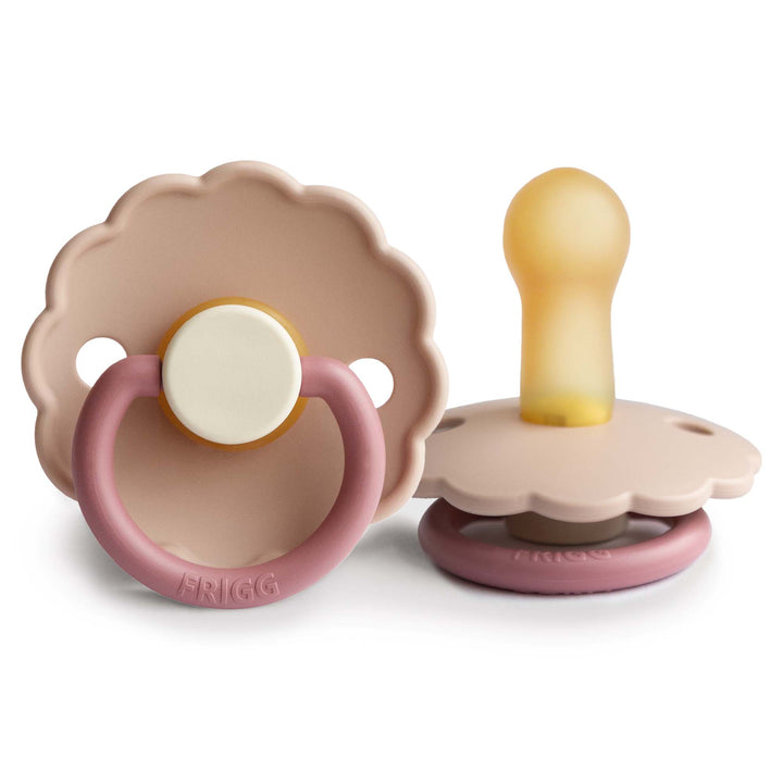 FRIGG Daisy Colourblock - Round Latex Pacifier | Size 2