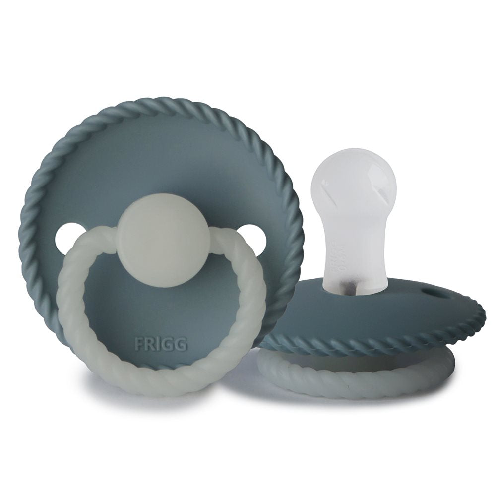 FRIGG Rope Night - Round Silicone Pacifier | Size 1