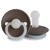FRIGG Rope Night - Round Silicone Pacifier - Portobello Night