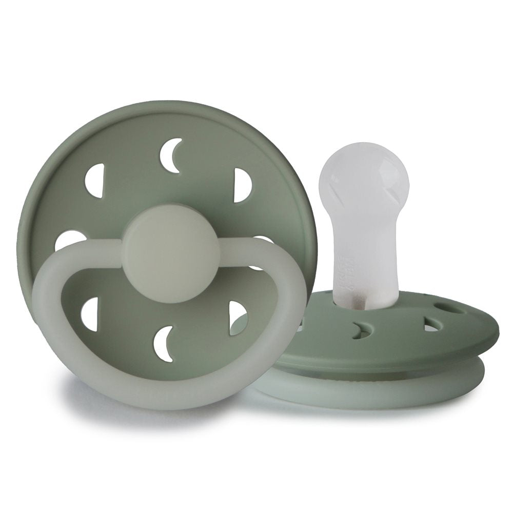 FRIGG Moon Night Round Silicone Pacifier | Size 2