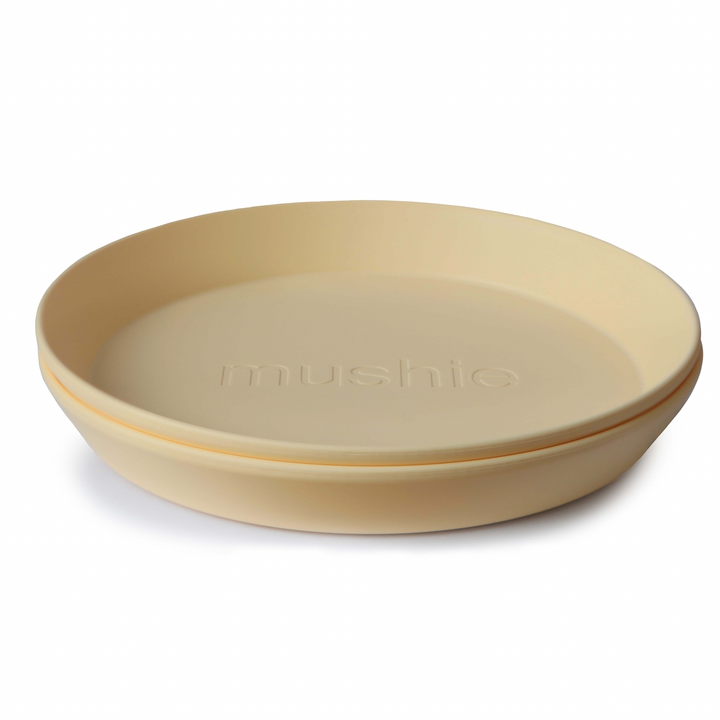 Mushie Round Plates | 2 Pack