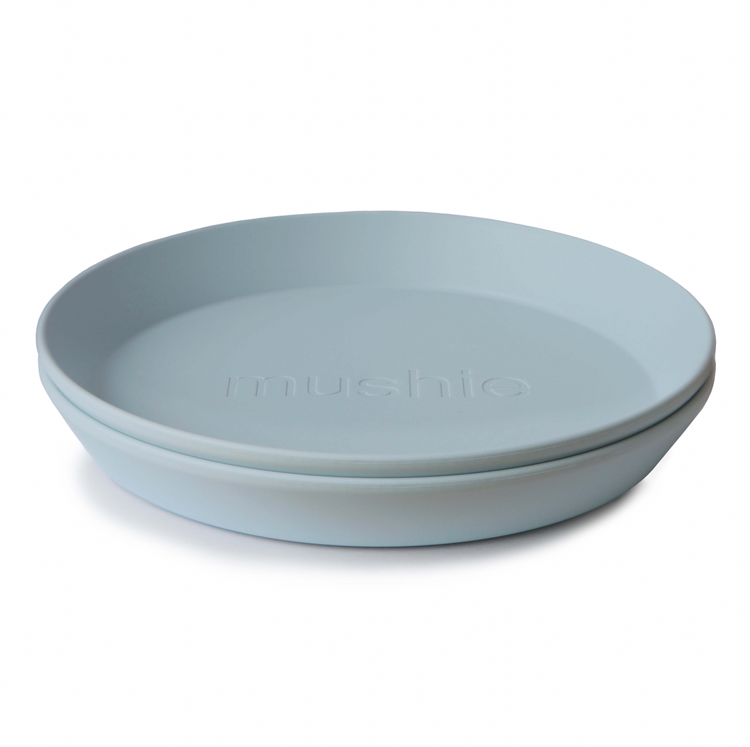 Mushie Round Plates | 2 Pack