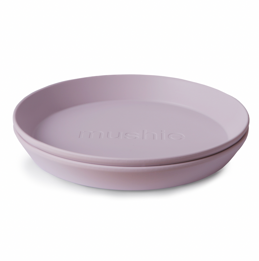 Mushie Round Plates | 2 Pack