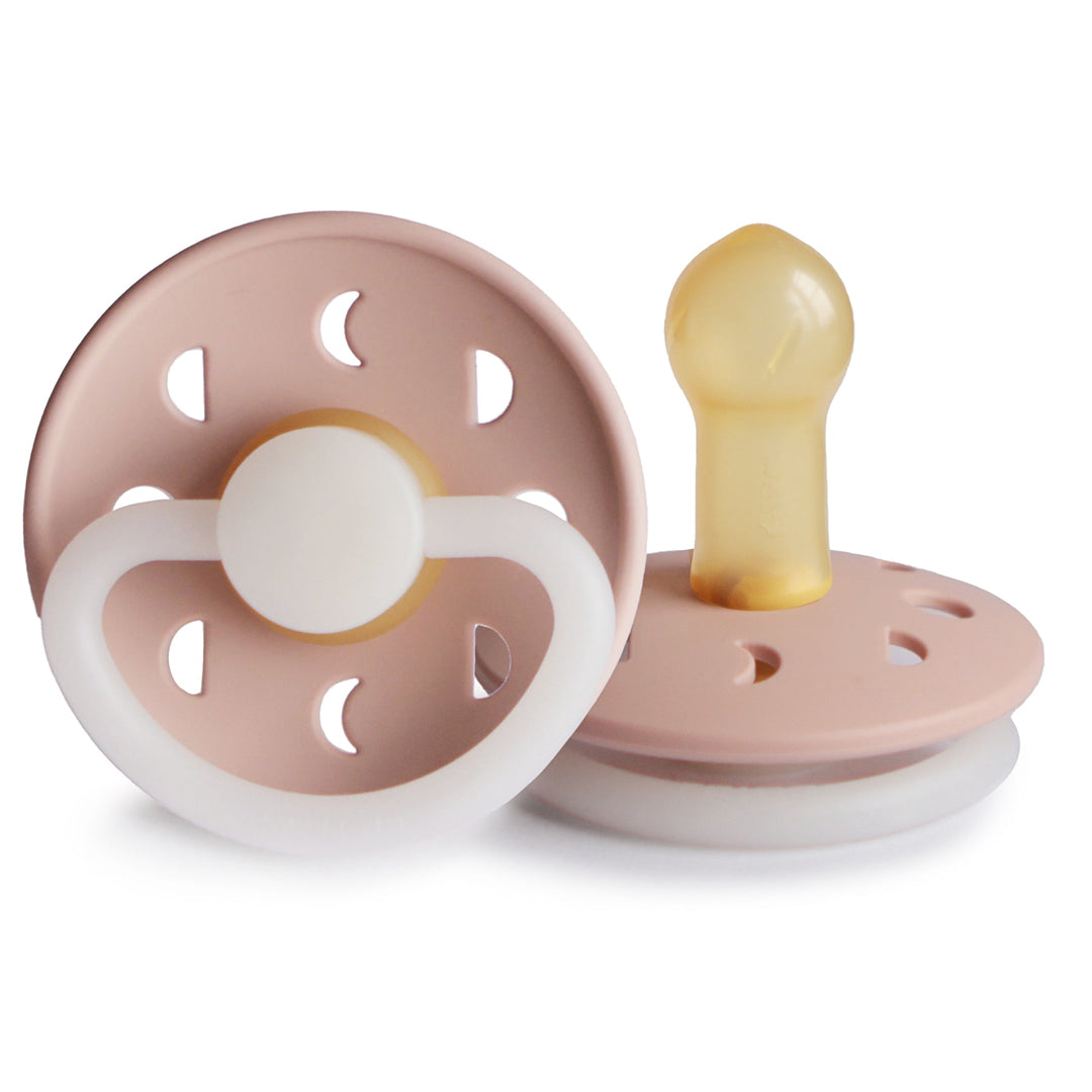 FRIGG Moon Night Round Latex Pacifier | Size 2