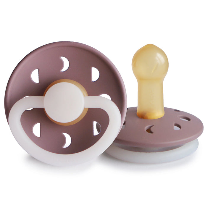 FRIGG Moon Night Round Latex Pacifier | Size 2