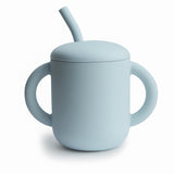 MUSHIE SILICONE TRAINING CUP + STRAW