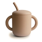 MUSHIE SILICONE TRAINING CUP + STRAW