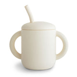 MUSHIE SILICONE TRAINING CUP + STRAW