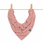 Burgundy + White Stripe