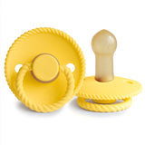 FRIGG Rope - Round Latex Pacifier - Sunflower (LIMITED SUMMER COLLECTION)