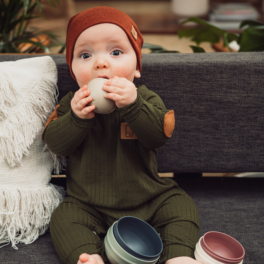 Raglan Onesie | Reed (Green)