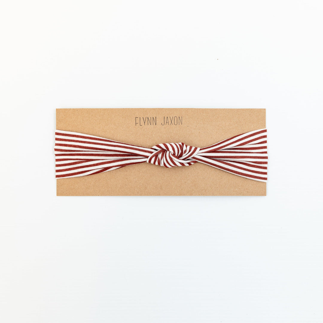 HEADBAND - RYLIN (Burgundy+White Stripe) - Flynn Jaxon