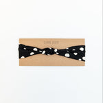 Black + White Painted Spot Print