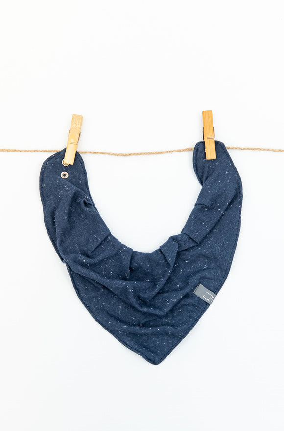 BANDANA BIB - MAX (Navy Speckle) - Flynn Jaxon